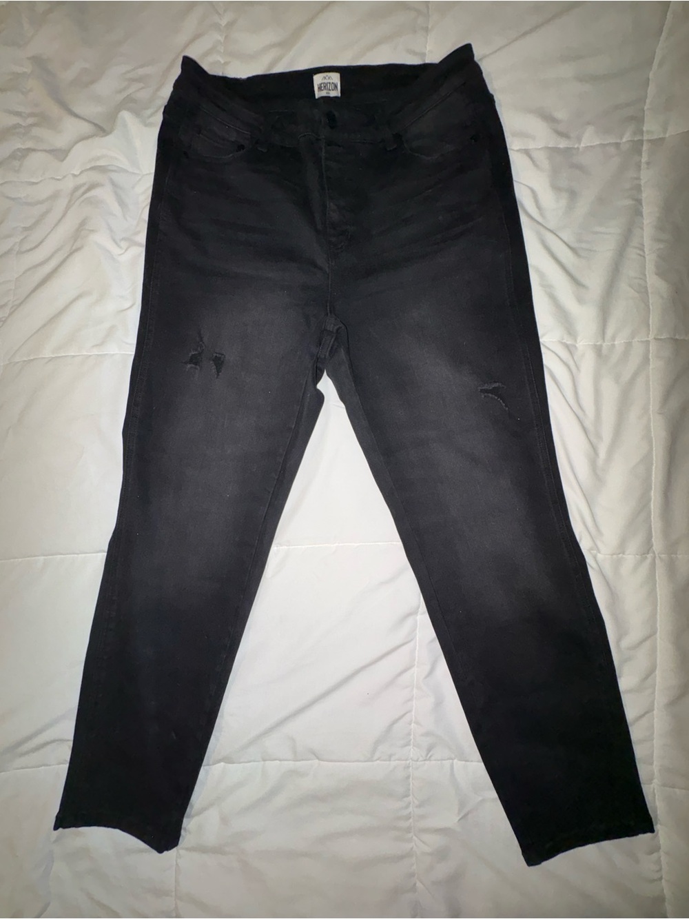 NWOT Herizon Black Distressed Stretch Jeans 16W
